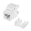 cabeus kj-rj45-cat.6a-180 degree вставка keystone jack rj-45(8p8c), 180 градусов, категория 6a, dual idc (110&krone type), белая