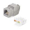 cabeus kj-rj45-cat.6a-sh-180-toolless вставка keystone jack rj-45(8p8c), 180 градусов, категория 6a, полный экран, без инструмента toolless