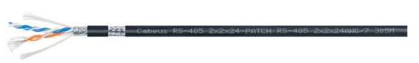 кабель для интерфейса rs-485/rs-422 cabeus rs-485 2x2x24awg/7