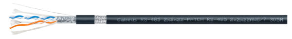 кабель для интерфейса rs-485/422 cabeus rs-485 2x2x22awg/7