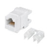 cabeus kj-rj45-cat.5e-180 degree вставка keystone jack rj-45(8p8c), 180 градусов, категория 5e, dual idc (110&krone type), белая