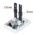 Компьютерная розетка RJ-45 Cabeus WS-8P8C-Cat.6-SH-1