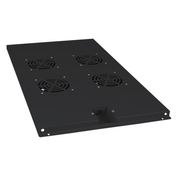 вентиляторный модуль потолочный cabeus tray-100-bk 4 вентилятора черный