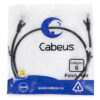 патч-корд cabeus pc-utp-rj45-cat.6-1m-bk кат.6 1 м черный