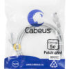 патч-корд cabeus pc-utp-rj45-cat.5e-2m-lszh кат.5е 2 м серый