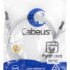 патч-корд cabeus pc-ftp-rj45-cat.5e-1m-lszh кат.5е 1 м серый