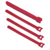 cabeus clamp-180-rd хомут для кабеля, липучка с мягкой застежкой, 180x14 мм, красный (10 шт.)