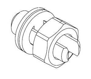 OSTEC ЗШП10к Заземляющая шпилька М10 (комплект)