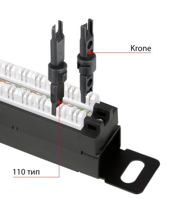 патч-панель высокой плотности cabeus 19" plhd-24-cat.5e-dual-180-0,5u 0.5u 24 порта