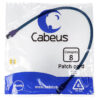 патч-корд cabeus pc-sstp-rj45-cat.8-0.5m-lszh кат.8 0.5 м серый