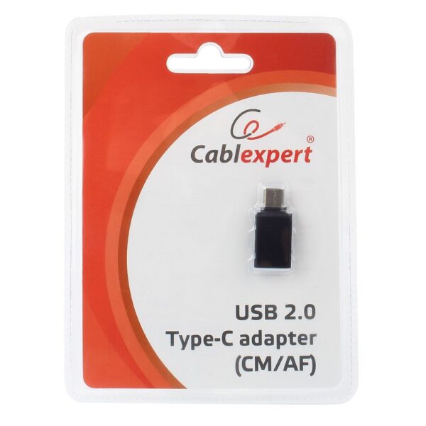 переходник usb cablexpert a-usb2-cmaf-01, usb type-c/usb 2.0f, пакет