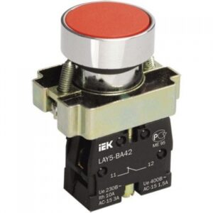 IEK BBT61-BA-K04 Кнопка LAY-BA42 без подсветки красн. 1р