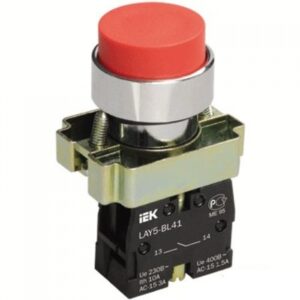 IEK BBT71-BL-K04 Кнопка LAY5-BL42 без подсветки красн. 1р