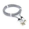 кабель usb 2.0 cablexpert cc-apusb2sr1m, am/lightning 8p, 1м, нейлоновая оплетка, алюминиевые разъемы, серебристый, пакет
