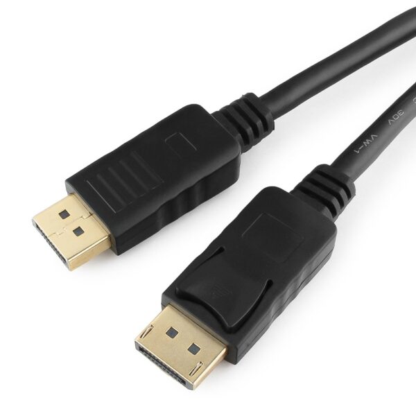 кабель displayport cablexpert cc-dp-6, 1.8м, 20m/20m, черный, экран, пакет