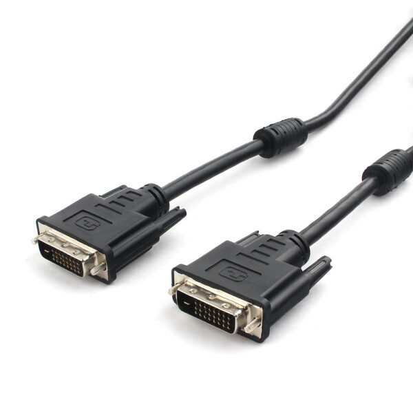 кабель dvi-d dual link cablexpert cc-dvi2l-bk-10m, 25m/25m, 10м, ccs, черный, экран, феррит.кольца, пакет