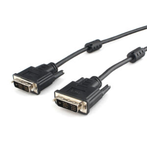 Кабель DVI-D single link Cablexpert CC-DVIL-BK-6, 19M/19M, 1.8м, CCS, черный, экран, феррит.кольца, пакет