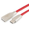 кабель usb 2.0 cablexpert cc-g-usbc01r-3m, am/type-c, серия gold, длина 3м, красный, блистер