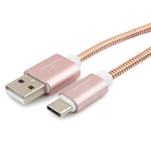 Кабель USB 2.0 Cablexpert CC-G-USBC02Cu-1.8M, AM/Type-C, серия Gold, длина 1.8м, золото, блистер