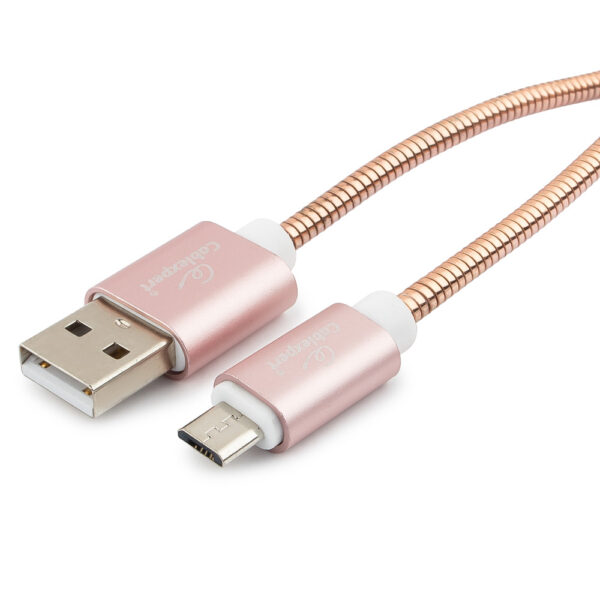 кабель usb 2.0 cablexpert cc-g-musb02cu-1m, am/microb, серия gold, длина 1м, золото, блистер