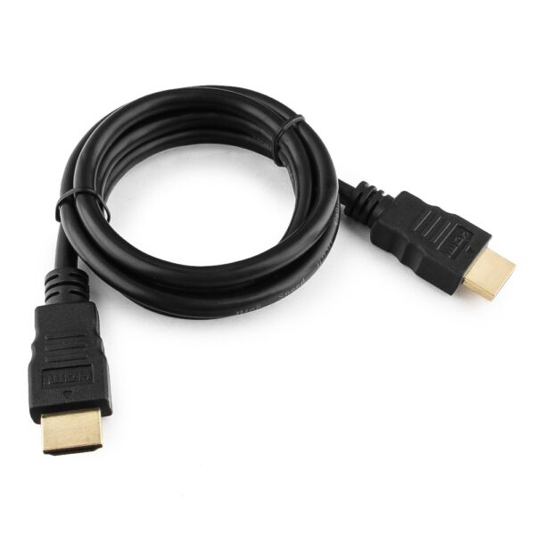 кабель hdmi cablexpert cc-hdmi4-1m, 1м, v2,0, 19m/19m, черный, позол.разъемы, экран, пакет