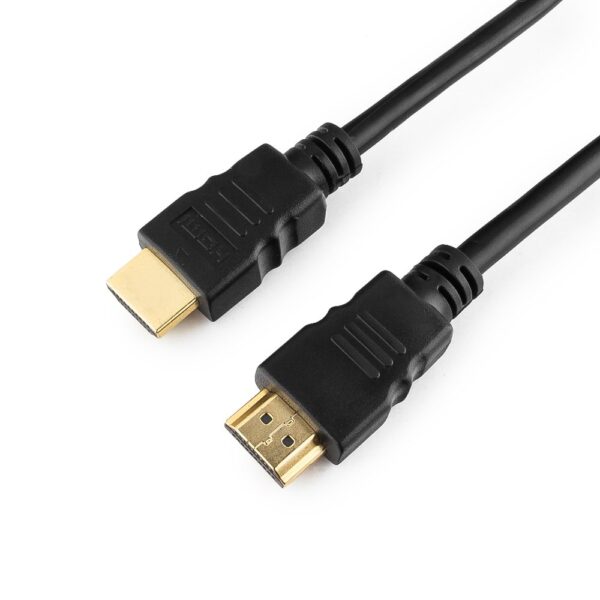 кабель hdmi cablexpert cc-hdmi4-6, 1.8м, v2.0, 19m/19m, черный, позол.разъемы, экран, пакет