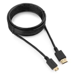 Кабель HDMI-miniHDMI Cablexpert CC-HDMI4C-10, 19M/19M, 3.0м, v1.4, 3D, Ethernet, черный, позол.разъемы, экран, пакет