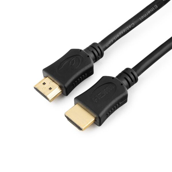 кабель hdmi cablexpert cc-hdmi4l-15, 4.5м, v1.4, 19m/19m, серия light, черный, позол.разъемы, экран, пакет