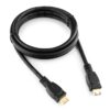 кабель minihdmi-minihdmi cablexpert cc-hdmicc-6, v2.0, 19m/19m, 1.8м, черный, позол.разъемы, экран, пакет