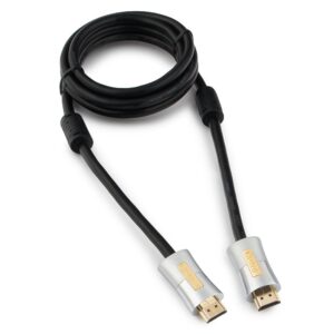 Кабель HDMI Cablexpert, серия Platinum, 1,8 м, v2.0, M/M, позол.разъемы, металлический корпус, ферритовые кольца, блистер