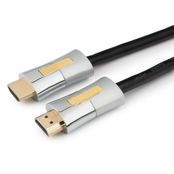 кабель hdmi cablexpert, серия platinum, 1 м, v2.0, m/m, позол.разъемы, металлический корпус, ферритовые кольца, блистер