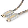 кабель hdmi cablexpert, серия platinum, 3 м, v2.0, m/m, позол.разъемы, серебристый металлический корпус, нейлоновая оплетка, блистер