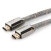 кабель hdmi cablexpert, серия platinum, 1 м, v2.0, m/m, плоский, позол.разъемы, металлический корпус, нейлоновая оплетка, блистер