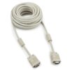 кабель vga premium cablexpert cc-ppvga-10, 15m/15m, 3.0м, двойной экран, феррит.кольца, пакет