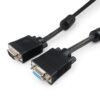кабель удлинитель vga premium cablexpert cc-ppvgax-10-b, 3.0м, 15m/15f, двойной экран, феррит.кольца, черный, пакет