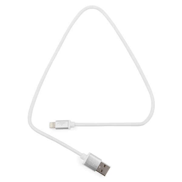 кабель cablexpert для apple cc-s-apusb01w-0.5m, am/lightning, серия silver, длина 0.5м, белый, блистер