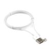 кабель usb cablexpert cc-usb-ap2mwp am/lightning, для iphone5/6/7/8/x, ipod, ipad, 1м, белый, пакет