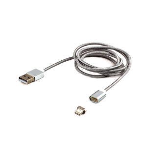 Кабель USB 2.0 Cablexpert CC-USB2-AMLMM-1M, AM/ iPhone lightning, магнитный кабель, 1м, алюминиевые разъемы, коробка