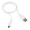 кабель usb 2.0 cablexpert cc-musb2-ambm-1mw, am/microbm 5p, 1м, белый, пакет