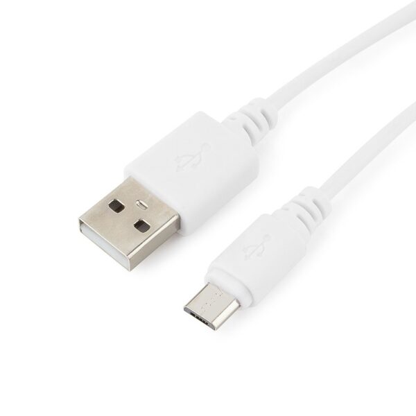 кабель usb 2.0 cablexpert cc-musb2-ambm-1mw, am/microbm 5p, 1м, белый, пакет