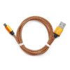кабель usb 2.0 cablexpert cc-musb2oe1m, am/microbm 5p, 1м, нейлоновая оплетка, алюминиевые разъемы, оранжевый, пакет