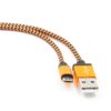 кабель usb 2.0 cablexpert cc-musb2oe1m, am/microbm 5p, 1м, нейлоновая оплетка, алюминиевые разъемы, оранжевый, пакет