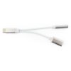 переходник usb cablexpert cca-uc3.5f-02-w, usb type-c/jack3.5 f+ type-c f, блистер