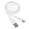 кабель usb 2.0 cablexpert ccb-usb2-amcmo1-1mw, am/type-c, издание classic 0.1, длина 1м, белый, блистер