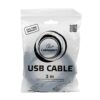 кабель удлинитель usb2.0 pro cablexpert ccf-usb2-amaf-10, am/af, 3м, экран, феррит.кольцо, черный, пакет