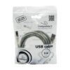 кабель usb 2.0 pro cablexpert ccf-usb2-ambm-tr-10, am/bm, 3м, экран, феррит.кольцо, прозрачный, пакет