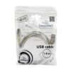 кабель usb 2.0 pro cablexpert ccf-usb2-ambm-tr-6, am/bm, 1,8м, экран, феррит.кольцо, прозрачный, пакет