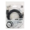 кабель usb 2.0 pro cablexpert ccf2-usb2-ambm-6, am/bm, 1.8м, экран, 2феррит.кольца, черный, пакет
