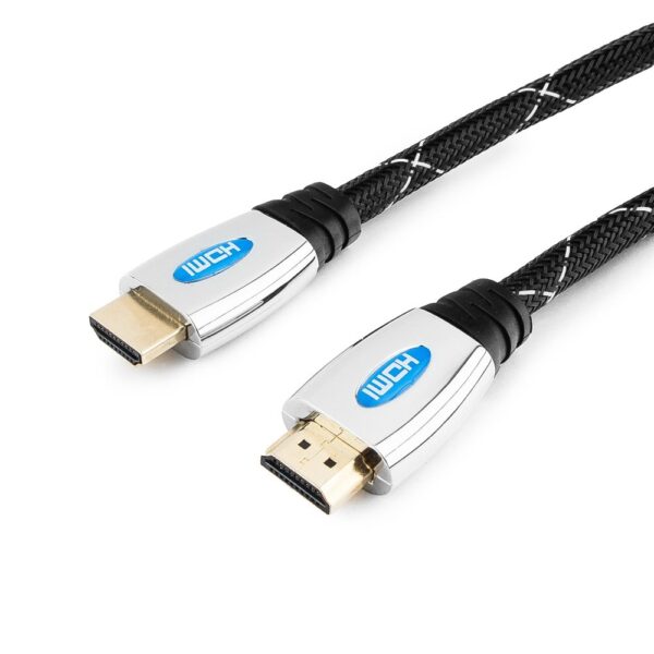 кабель hdmi cablexpert ccp-hdmi4-6, 1.8м, v1.4 , 19m/19m, металл, позол.разъемы, экран, пакет