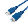 кабель удлинитель usb3.0 pro cablexpert ccp-usb3-amaf-10, am/af, 3м, экран, синий, пакет